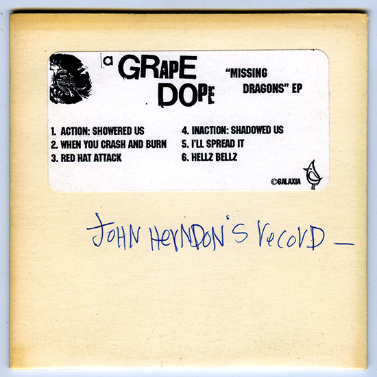 A GRAPE DOPE - John Herndon